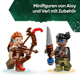 LEGO Horizon Adventures Aloy și Varl vs. Armoured Walker și Sawtooth, jucărie cu mașini monstru și minifigurine, set de colecție pentru fanii jocurilor video, băieți și fete de peste 9 ani 77037 Seturi de constructie Besuche den LEGO-Store