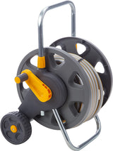 HOZELOCK - Rolă furtun Plus 50 M (Ø 12,5 mm) asamblată: Capacitate maximă 60 m, stabilă și robustă pentru uz general, asamblată cu furtun de 50 m, 1 duză de pulverizare + conectori [2435R0000]