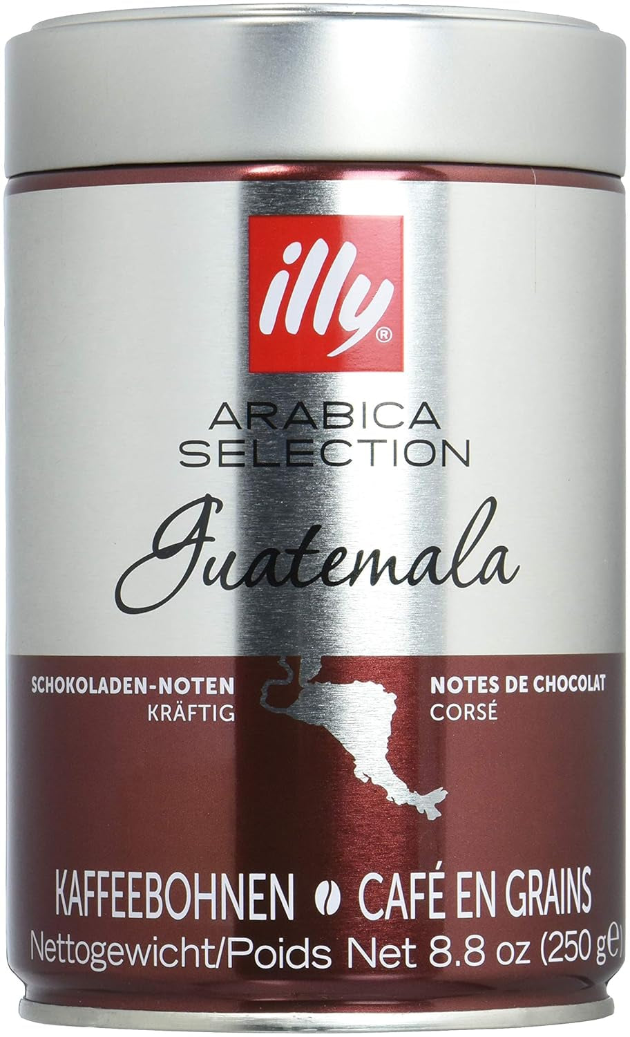 Cafea Illy, boabe de espresso din Selecția Arabica din Guatemala - 250 g