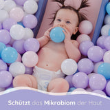 Scutece Bella Baby Happy Premium, mărimea 6, Junior Extra, 15+ kg, 96 de bucăți, sigiliu DERMATEST și OEKO-TEX, scutece de unică folosință pentru bebeluși
