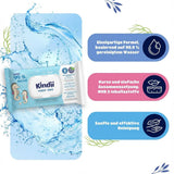 Șervețele umede Kindii Water Care - Aqua Baby Wipes - 100% vâscoză, 99,9% apă, extract de grapefruit, dimensiune fular 150x200, 100% biodegradabile, fără plastic, șervețele de curățare pentru piele sensibilă