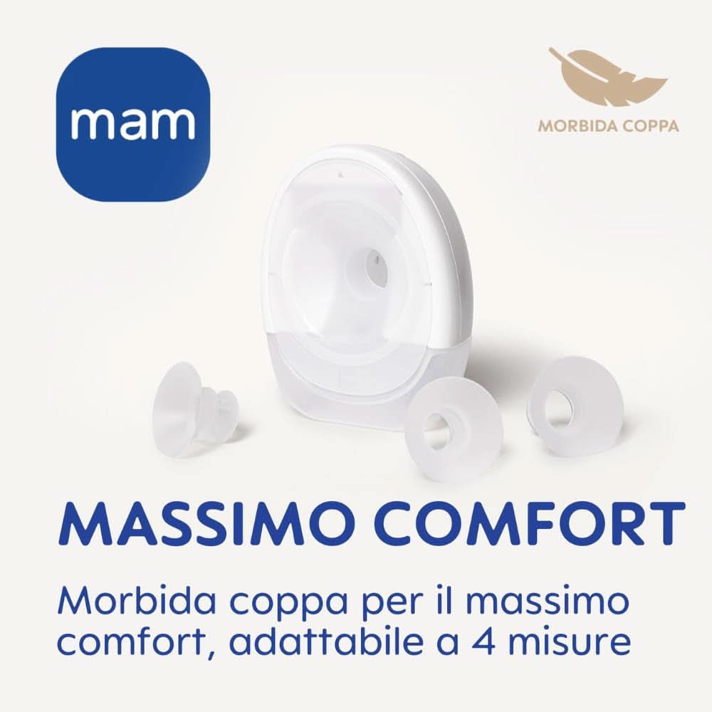 MAM Move Pompă de sân dublă, portabilă, 3 moduri de funcționare și 5 niveluri de intensitate Accesorii Hrana si Alaptare Bebe Naty Shop