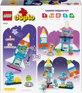 Naveta spațială LEGO DUPLO 3 în 1 pentru o mulțime de aventuri, set spațial cu jucărie rachetă pentru copii de construit, jucărie pentru știință și abilități motorii pentru dezvoltare timpurie, cadou pentru copiii de 3 ani 10422 Seturi de constructie Besuche den LEGO-Store
