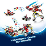 LEGO Dreamzzz Cooper's Tiger Mech și Zero'S Hot Rod Car, mașină de jucărie pentru copii, cadou pentru băieți și fete de la 9 ani, set de joacă 2 în 1 cu Mech și minifigurine 71497 Seturi de constructie Besuche den LEGO-Store