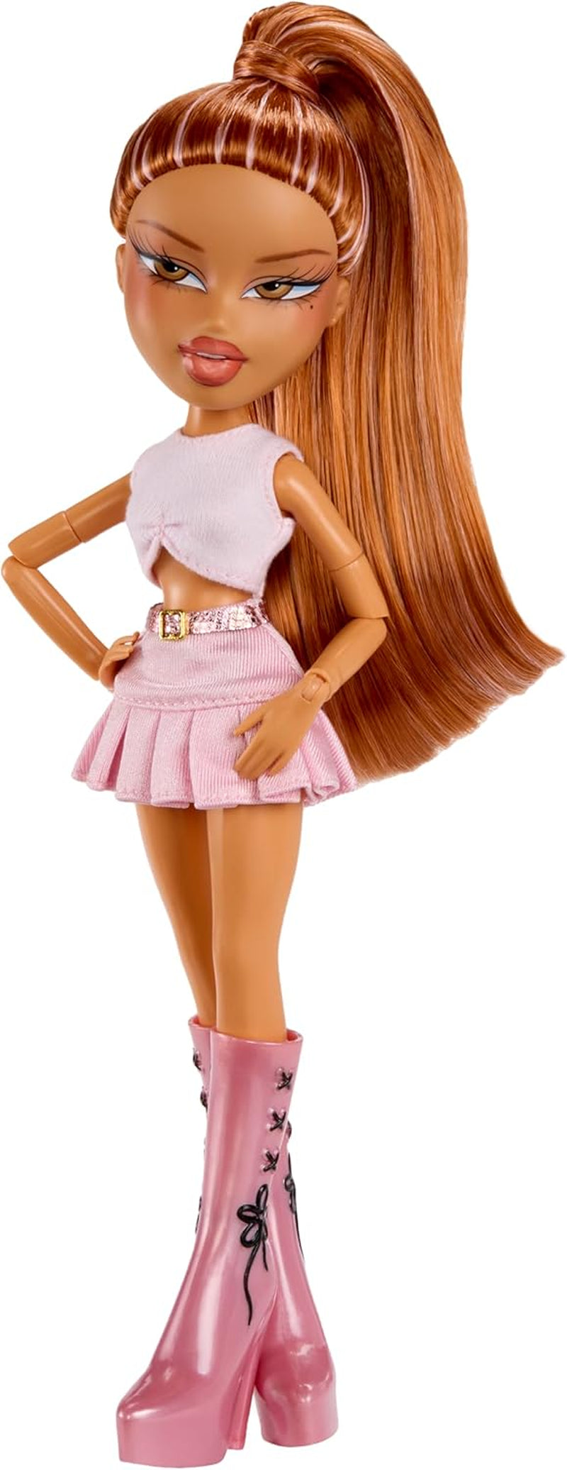 BRATZ Pop Starz Yasmin – Păpușă la modă cu talisman de colecție, ținută și accesorii muzicale