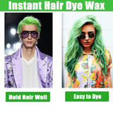 Ceară de păr temporară verde, spray de păr verde nebun temporar, noroi semipermanent lavabil, culoare de păr o singură dată, noroi de pastă de păr de styling instant, culoare naturală pentru păr pentru petreceri, activități și Halloween Vopsea pentru par Naty Shop