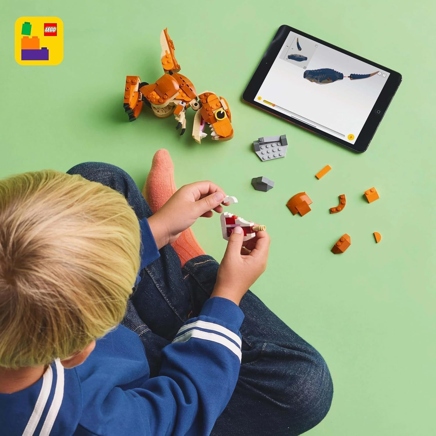 LEGO Jurassic World Little Eatie: T.Rex, jucărie de construcție pentru băieți și fete de la 7 ani, set de construcție cu dinozaur, cadou pentru copii, model cu gură, cap și coadă mobile 76967 Seturi de constructie Besuche den LEGO-Store