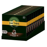 Kaffeekapseln Espresso Intenso, Intensität 10 von 12, 10 x 20 Getränke & Kaffeekapseln Krönung Crema, 200 Nespresso kompatible Kapseln, 10er Pack, 10 x 20 Getränke, 1040 g