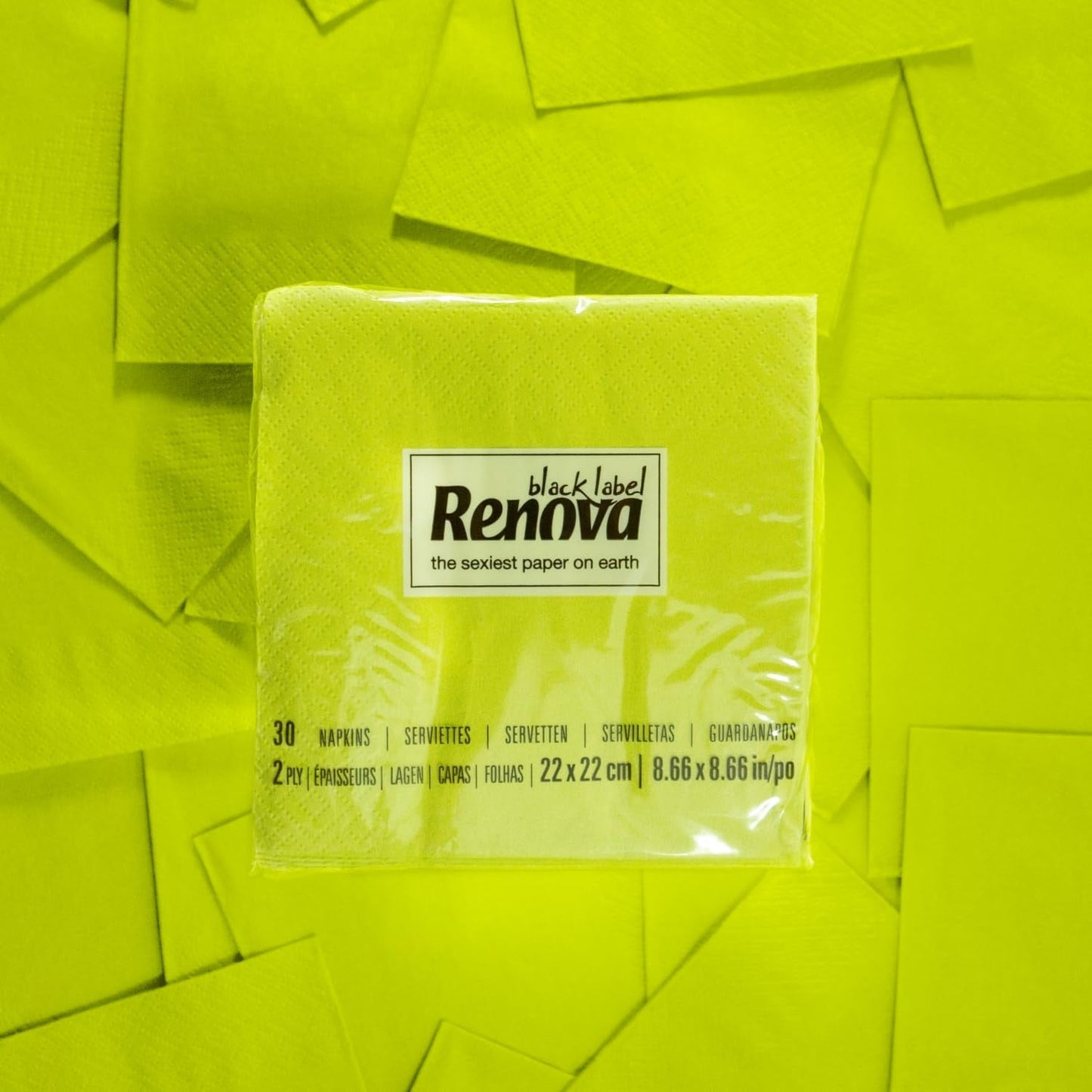 Șervețele de hârtie Renova verde cocktail - 30 de șervețele