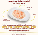 almo nature HFC Natural - Hrană umedă pentru pisici - cu pui - Calitate umană, Fără gluten, Monoproteină - 55g, pachet de 6