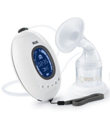 Pompă de sân dublă electrică NUK Nature Sense | Cu baterie, display LCD 2X recipiente pentru lapte matern de 150 ml Accesorii Hrana si Alaptare Bebe Naty Shop Pompa de san