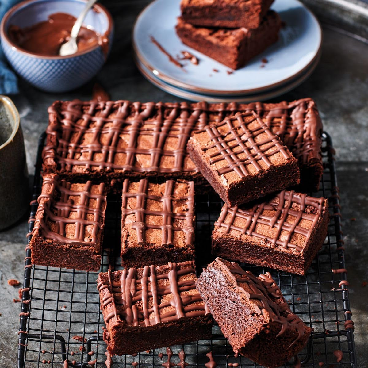 Mix Für Fudge Brownie: Einfach Zu Verwendender, Extrem Fudgy Brownie Mit Reichem Schokoladengeschmack, Halal. 500 G. Amestec pentru copt si gatit Naty Shop