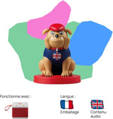 Personaj cu sunet - It's gone, Happy English - muzică, cântece și sunete - jucărie, conținut educațional, versiune franceză, copii pentru toate vârstele Jucarii Bebe Naty Shop