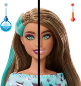 Păpușă Barbie Party fără cutie și accesorii, serie de aniversări pentru animale de companie, set de stele de petrecere cu 10 surprize, inclusiv efect de schimbare a culorii și decorațiuni pentru tort, JFG72
