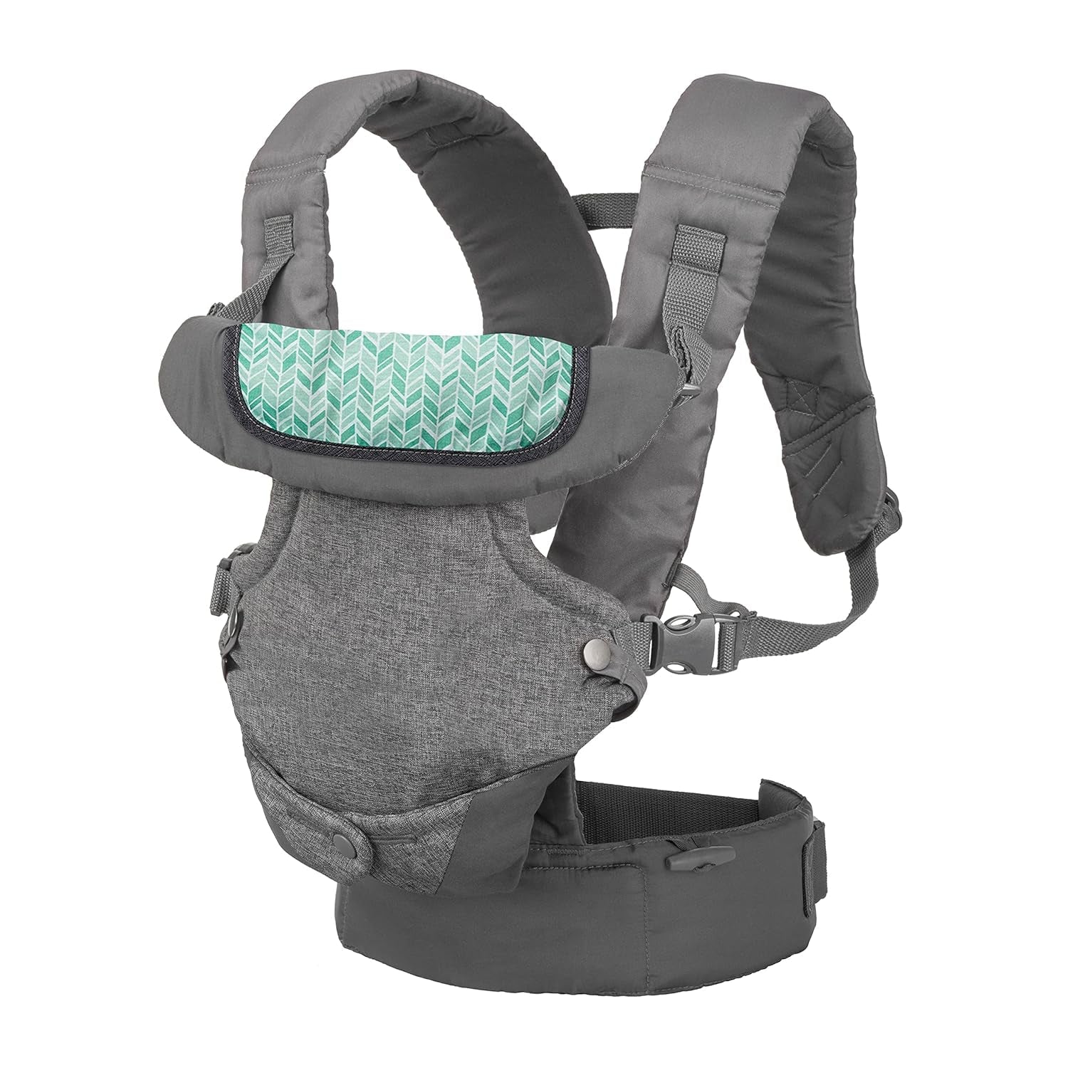 Marsupiu bebeluși Flip Advanced 4 în 1 cu bavetă și șervețele umede Pampers Sensitive, 1200 de șervețele (15 x 80) pentru pielea sensibilă a bebelușilor, testat dermatologic, articole esențiale pentru nou-născuți