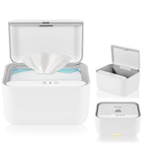 Încălzitor Lionelo BABYBLISS 20W pentru șervețele umede și prosoape mici, 20W pentru bebeluși, lumină de noapte încorporată, 3 setări de căldură, panou tactil, menține șervețelele umede