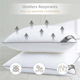 Pernă Bedstory, 50 X 70 Cm, 2 bucăți, Rezistent la mușcături, Respiră transpirația, Hipoalergenic, Umplutură: 100% fibră de poliester, Ultra-confort și confort moale și suport excelent Perne standard Naty Shop