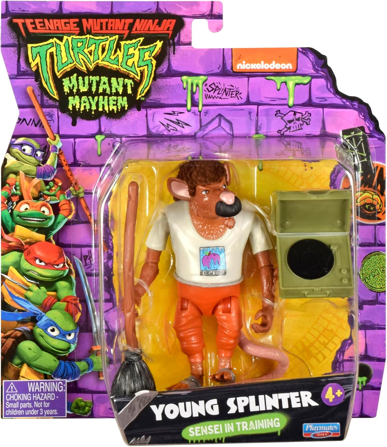 TEENAGE MUTANT NINJA Turtles - Figura de bază Ray Fillet Action figures Naty Shop Splinter