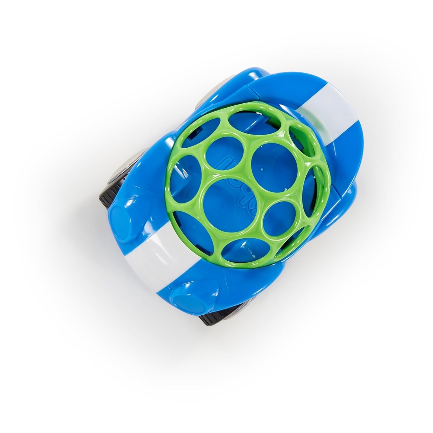 Bright Starts, Oball, mașină de jucărie cu zornăitor, verde-albastru Jucarii Bebe Naty Shop