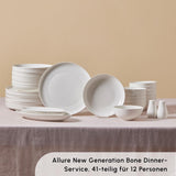 Set de veselă Karaca Allure pentru 12 persoane, New Generation Bone - Set rafinat pentru o cultură a mesei sofisticată