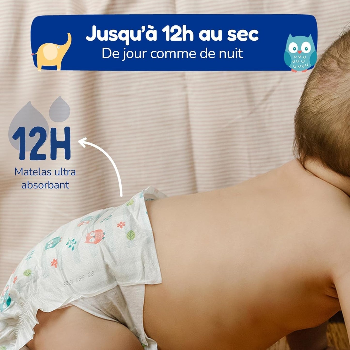 - Windeln Größe 4+ 9-20 kg – Ökologische Babywindeln – natürliche Babypflege, hypoallergen, ohne Parfüm und auslaufsicher – hergestellt in Frankreich – 126 Einwegwindeln – 1 Monat