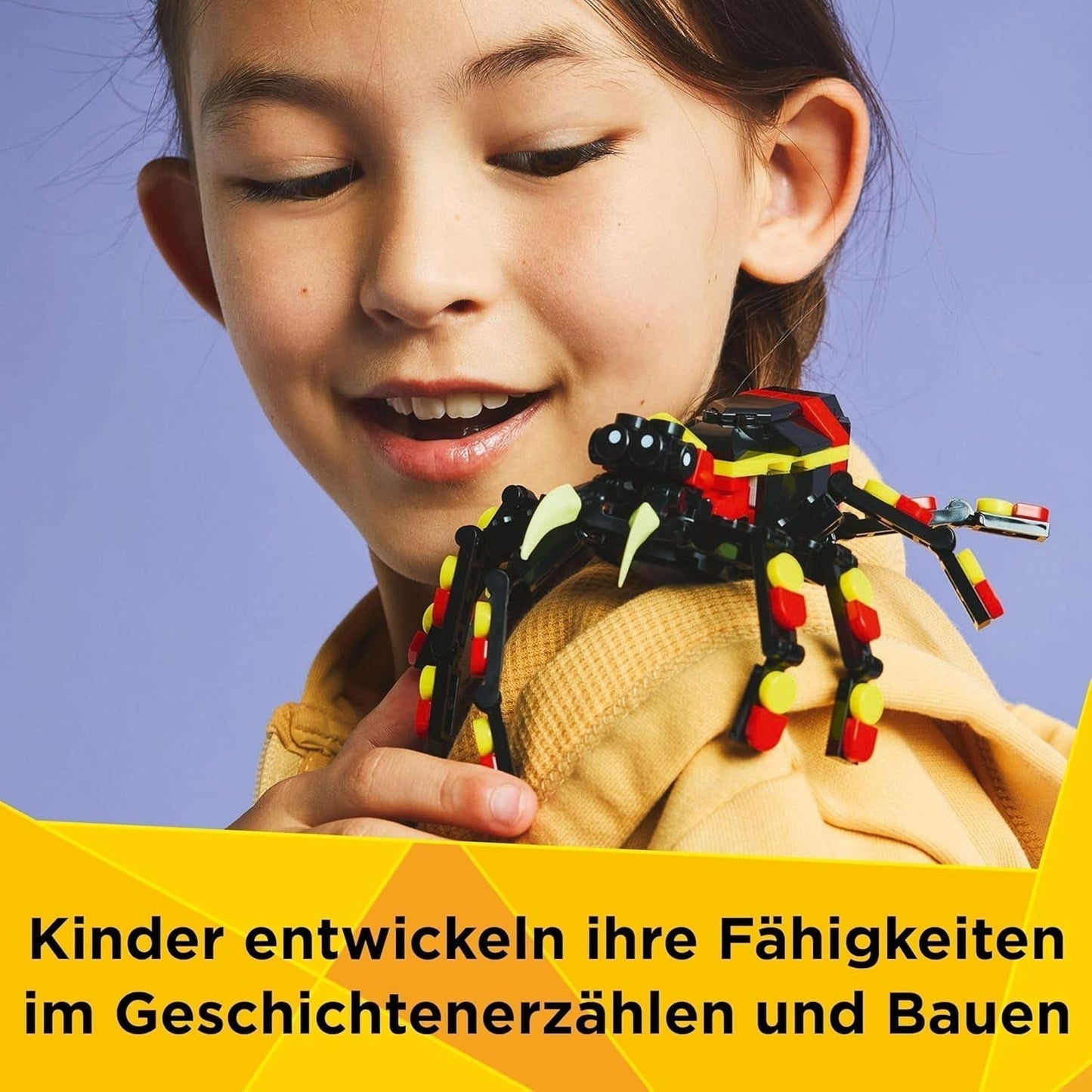 LEGO Creator 3In1 Animale sălbatice: Păianjen surpriză - jucărie de reconstruit într-o figură de scorpion sau șarpe - set de construcție cu 3 modele - cadou pentru băieți și fete de la 7 ani 31159 Seturi de constructie Besuche den LEGO-Store