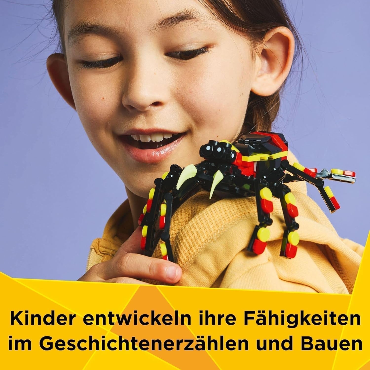 LEGO Creator 3In1 Animale sălbatice: Păianjen surpriză - jucărie de reconstruit într-o figură de scorpion sau șarpe - set de construcție cu 3 modele - cadou pentru băieți și fete de la 7 ani 31159 Seturi de constructie Besuche den LEGO-Store