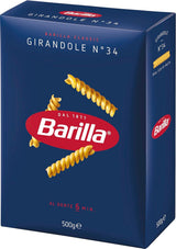 Paste Barilla Classic Girandole nr. 34, făcute din grâu dur de înaltă calitate, întotdeauna al dente (1 x 500 g)