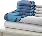 Set de lenjerie de pat din 3 piese, Stitch Lenjerie de pat - copii Naty Shop Alb Twin (140 X 200)