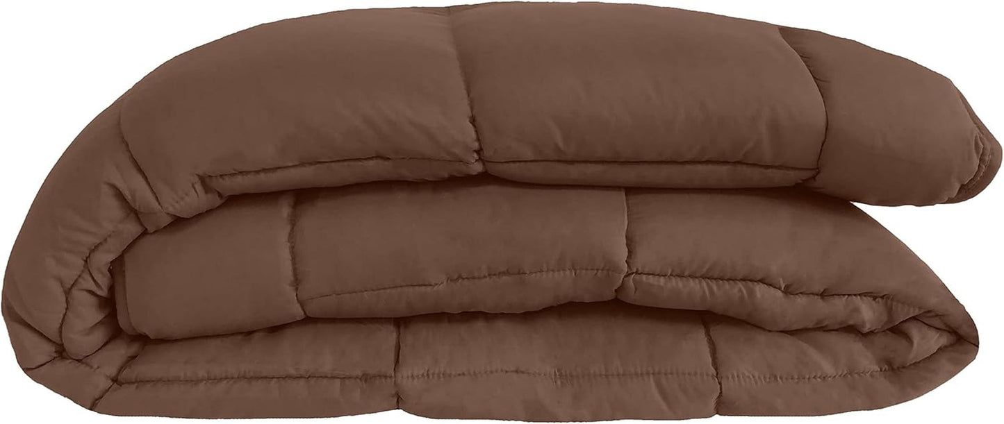 Calgary Duvet Cover Poliester Chocolate/Mocca, Poliester, Chocolat/Moka, 240X220X1 Cm Plapumi si pilote Naty Shop