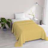 Cuvertură de vară Satin Stripes, poliester, crem, 260X250 Cm Plapumi si pilote Naty Shop Galben 170X250 Cm