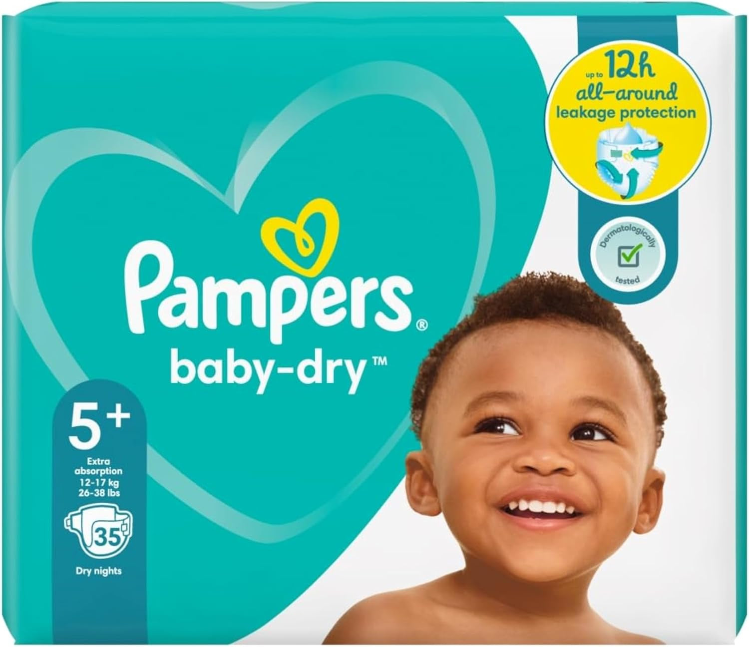 Scutece Pampers 81657566 Baby-Dry Pants, albe