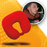 Pernă de călătorie Sumex pernă de gât pentru copii și adulți, în formă de U, ultra-moale, lavabilă, ideală pentru călătorii, roșu Perne calatorie Naty Shop