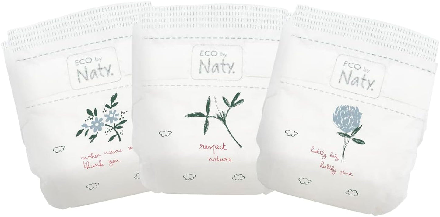 Scutece de unică folosință Eco by Naty Premium pentru piele sensibilă, mărimea 5, 11-25 kg, (1 x 22 bucăți)