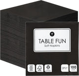 Table Kind 100 șervețele albe moi în pachet vrac, șervețele de înaltă calitate pentru petreceri, catering și uz zilnic, FSC, sustenabile și reciclabile, fabricate în UE | 2Ply | 33Cm