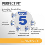 Hrană umedă pentru pisici Perfect Fit Sensitive 1+ cu pui în sos, 12 pliculețe, 12 x 85g – Hrană umedă premium pentru pisici sensibile de la 1 an, fără grâu și soia, pentru a susține digestia