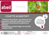 Abeil Husă de plapumă Acaristop cu efect împotriva acarienilor și antibacterian, poliester, alb, 220 X 240 cm Plapumi si pilote Naty Shop