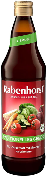 RABENHORST (6 X 700ml) - Suc de legume de înaltă calitate din diferite legume Bauturi fara alcool Naty Shop
