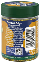 Fuchs Spices Gourmet Selection Middle East/Africa – Mix de condimente pentru couscous și bulgur, mix de condimente reîncărcabil, pentru asezonarea mâncărurilor cu bulgur, vegan, 55 g