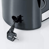 Espressor SEVERIN „TypeSwitch” cu carafă de sticlă și cronometru, AromaSwitch pentru alegerea a 2 opțiuni de preparare, ceas digital cu funcție de cronometru, pentru până la 10 cești, 1000W, oțel inoxidabil periat-negru, KA 4826