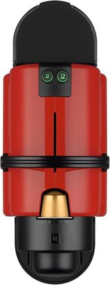 Espressor Krups Nespresso Inissia – espressor compact pentru capsule de cafea, presiune de 19 bari, încălzire rapidă în 25 de secunde, funcție de economisire a energiei, rezervor de apă de 0,7 l, roșu, model YY5506FD