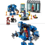 LEGO Marvel Laboratorul lui Iron Man: Sala armurii - jucărie de supererou cu o figură Mech, 5 minifigurine, inclusiv Aldrich Killian - cadou Avengers pentru băieți și fete cu vârsta de 8+ 76315 Seturi de constructie Besuche den LEGO-Store