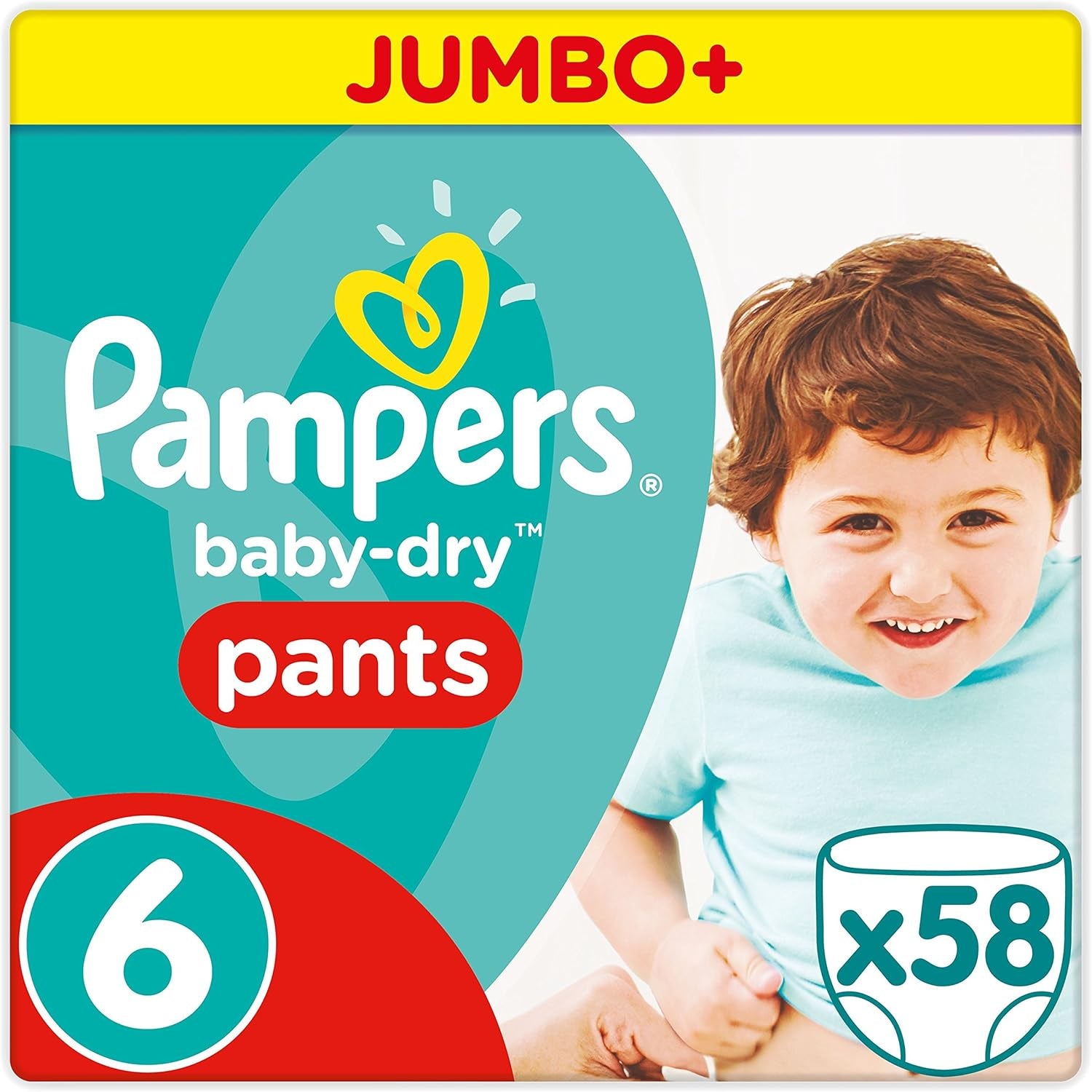 Scutece Pampers 81657566 Baby-Dry Pants, albe