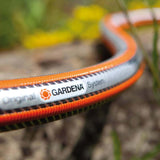 Furtun de grădină Gardena Clorură de polivinil (PVC), Comfort HighFLEX 19 mm (3/4 inch), 50 m: Furtun de grădină cu profil Power-Grip, presiune de spargere de 30 bar, foarte flexibil, stabil dimensional, rezistent la UV, ambalat (18085-20)