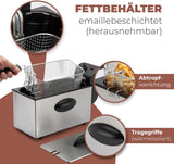 Bomann® Friteuza cu ulei, capacitate de 3L, tehnologie cu zonă rece și scurgere, 2000 W Electrocasnice Naty Shop