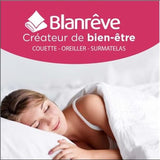 Blanrève - Cuvertură Serenité - Tratament împotriva acarienilor - Temperat 300 G/M² - 140 X 200 Cm - Pentru pat de o persoană - Lavabil la mașină, alb Plapumi si pilote Naty Shop