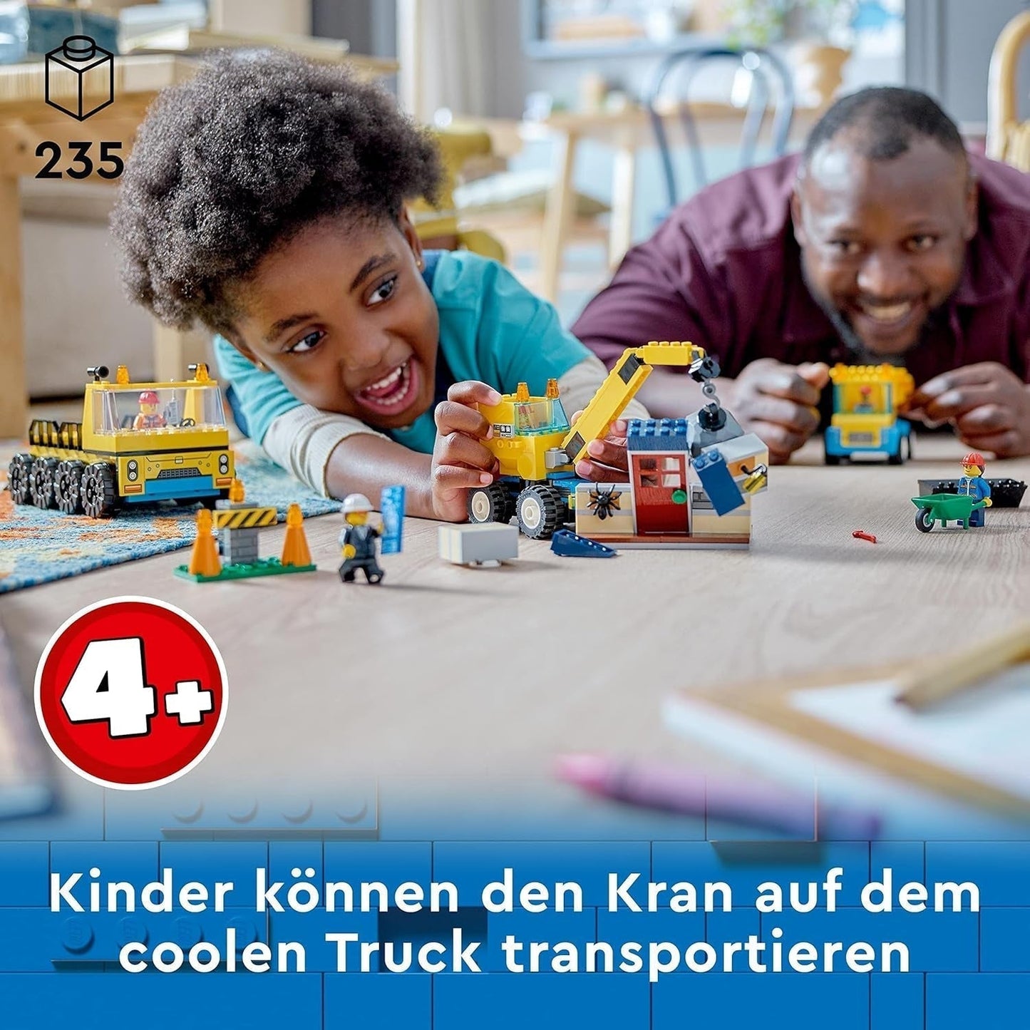 LEGO 60391 Vehicule de construcții urbane și macara cu minge de distrugere, jucărie cu excavator, autobasculantă și vehicule de transport, jucărie educativă pentru copii de 4 ani și peste Seturi de constructie Besuche den LEGO-Store