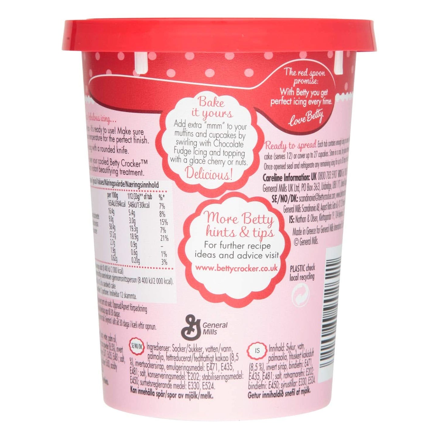 Betty Crocker, Glazură de tort cu ciocolată și caramel, 400 grame Glazuri si Decor Naty Shop