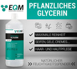 Glicerină vegetală, 100% naturală, hidratant natural pentru păr și piele, ideal pentru săpunuri, șampoane, creme, 1 litru Duș și baie Naty Shop