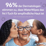 Șervețele umede WaterWipes Sensitive+ Soothing Clean, 720 bucăți (12 pachete), curățare, îngrijire și calmare 3 în 1, 99% apă cu extract de plante, șervețele umede pentru bebeluși fără parfum